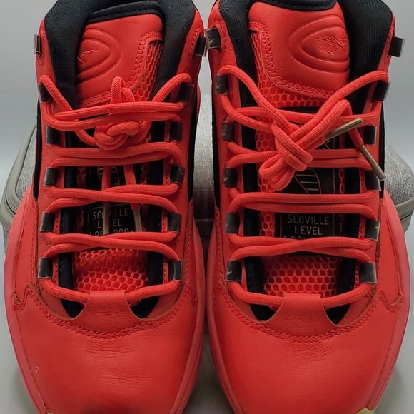 REEBOK QUESTION MID 'HOT ONES' MEN'S SIZE 8 BASKETBALL SNEAKERS (GV7093) RARE - Picture 6 of 10